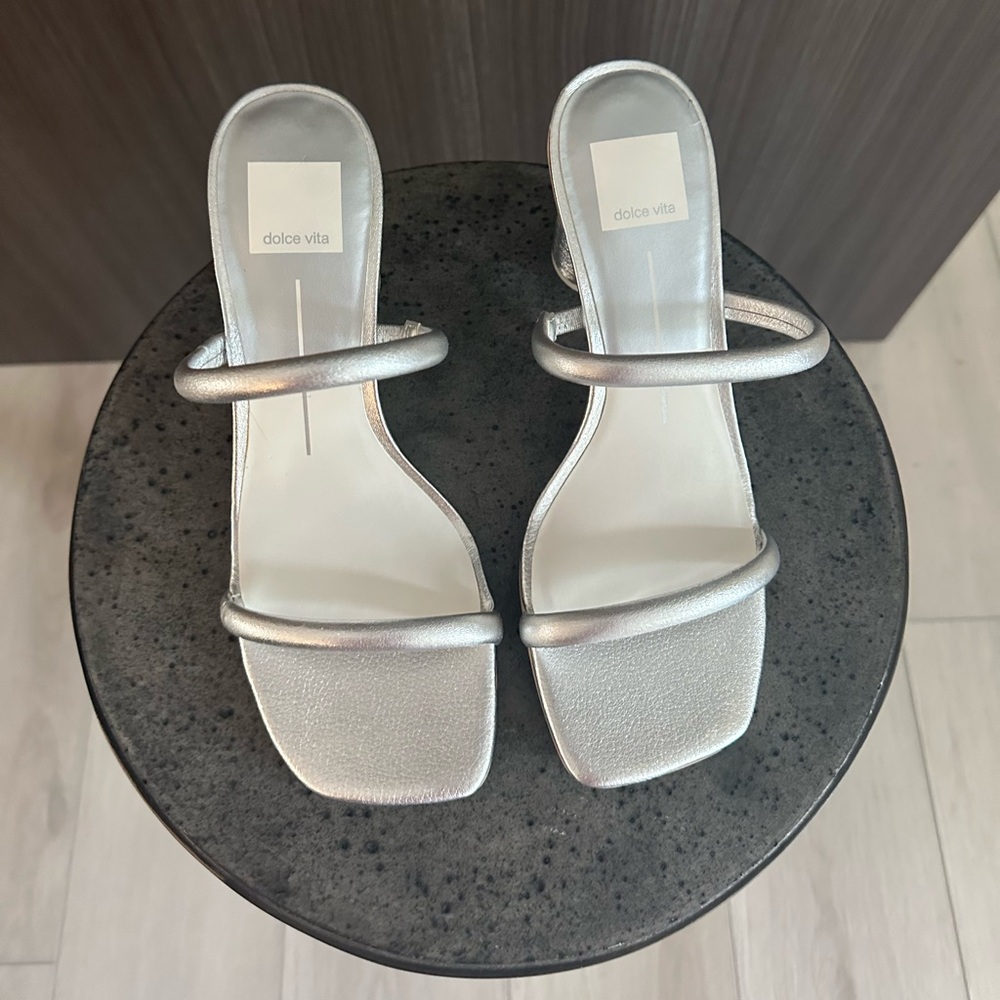 New in box-Dolce Vita Noles Silver Sandals